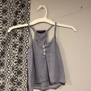 blue & white stripe brandy melville tank